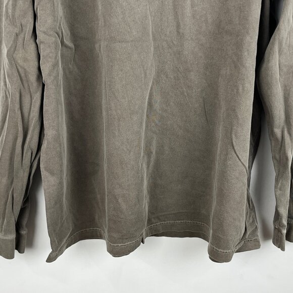 Eddie Bauer Sweater Sweatshirt Size XL Gray Long Sleeve Crew Neck Stretch Pocket - Picture 4 of 9